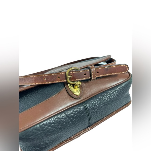 Vintage DOONEY & BOURKE Carrier black leather satchel shoulder bag purse classic - Picture 7 of 13